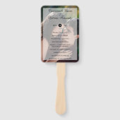 フォトモダンオーバーレイ結婚式 プログラム ハンドファン (正面)