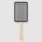 フォトモダンオーバーレイ結婚式 プログラム ハンドファン (裏面)