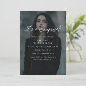 フォトモダンオーバーレイ誕生日サプライズパーティー 招待状 (スタンド正面)