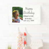 フォトモダンクラシックの名前の追加日付ハッピーバースデー 横断幕 (インサイチュ)