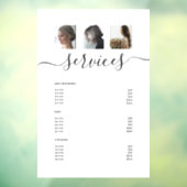 フォトモダンコラージホワイトスパサロンサービスメニュー ウィンドウサイン (シート3)