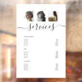 フォトモダンコラージホワイトスパサロンサービスメニュー ウィンドウサイン (シート2)