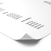 フォトモダンコラージホワイトスパサロンサービスメニュー ポスター (角)