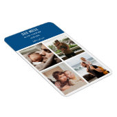 フォトモダンコラージュのパーソナライズされたパパモード マグネット (右側)