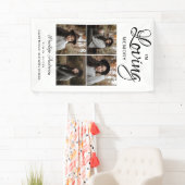 フォトモダンコラージュの葬式バナー4 横断幕 (インサイチュ)