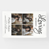 フォトモダンコラージュの葬式バナー4 横断幕 (横)