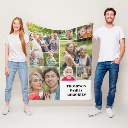 フォトモダンコラージュ名フリースブランケット フリースブランケット (インサイチュ)