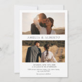 フォトモダンコラージュ結婚式招待状 招待状 (正面)