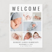 フォトモダンコラージュ誕生 案内ポストカード (正面)