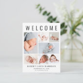 フォトモダンコラージュ誕生 案内ポストカード (スタンド正面)