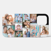 フォトモダンコラージュ11写真ブラック（横） Case-Mate iPhoneケース (裏面 (横))