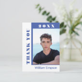 フォトモダンシンプル卒業式ご案内 案内ポストカード (スタンド正面)