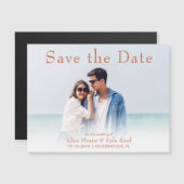 フォトモダンセーブ・ザ・デート案内磁石 (正面/裏面)