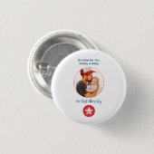 フォトモダンタイポグラフィシンプルファースト・ファーザーズ・デイ 缶バッジ (正面&裏面)