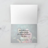 フォトモダンタイポグラフィハッピーノーズ新年 カード (内部)