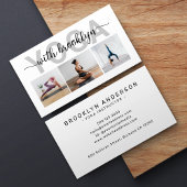 フォトモダンタイポグラフィヨガインストラクター 名刺