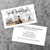 フォトモダンタイポグラフィヨガインストラクター 名刺