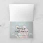 フォトモダンタイポグラフィEID Mubarakグリーティングカード カード (内部)