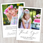 フォトモダンハートスクリプト誕生日 サンキューカード