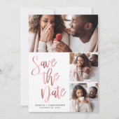 フォトモダンバラ金ゴールドスクリプト セーブザデート (正面)