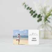 フォトモダンフィットネスヨガインストラクターインフルエンサー 名刺 (スタンド正面)