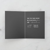 フォトモダンブラック&ホワイトハッピーバースデー カード (内部)