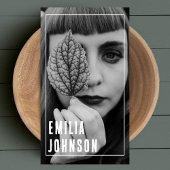 フォトモダンブラック&ホワイト 名刺