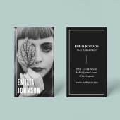 フォトモダンブラック&ホワイト 名刺