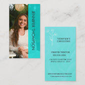 フォトモダンプロフェッショナルグリーン名刺 名刺 (正面/裏面)