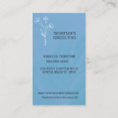 フォトモダンプロフェッショナルブルー名刺 名刺 (裏面)