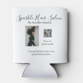 フォトモダンヘアサロンスモールビジネスQRコード 缶クーラー (裏面)