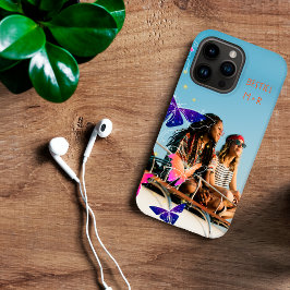 フォトモダンベスティーズグリッターバタフライバイオレット Case-Mate iPhone 14 PRO MAXケース