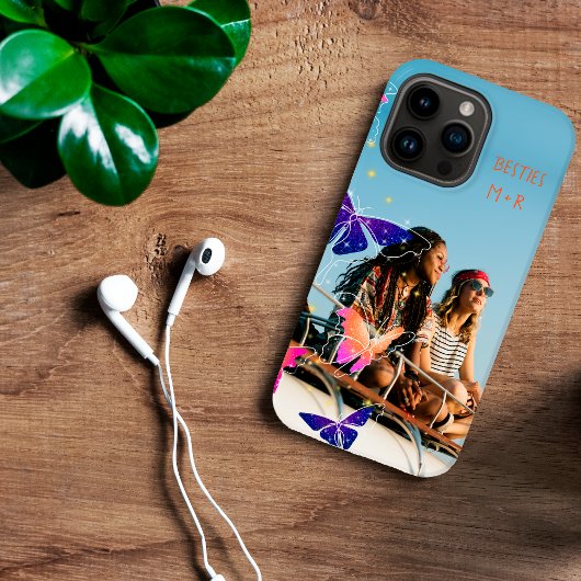 フォトモダンベスティーズグリッターバタフライバイオレット Case-Mate iPhoneケース