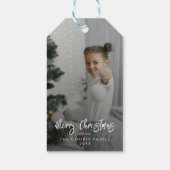 フォトモダンホリデーギフトラベル ギフトタグ (裏面)