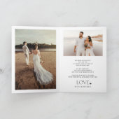 フォトモダンラオーバーメ結婚ッセージ サンキューカード (内部)