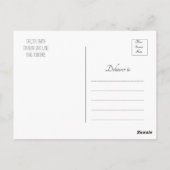 フォトモダン卒業式パーティー招待状はがき ポストカード (裏面)