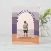 フォトモダン婚約招待状 – 混色 招待状 (スタンド正面)