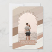 フォトモダン婚約招待状 – 混色 招待状 (正面)