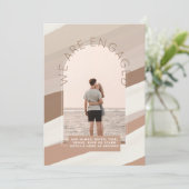 フォトモダン婚約招待状 – 混色 招待状 (スタンド正面)