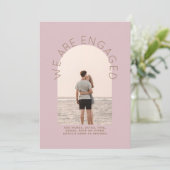 フォトモダン婚約招待状 – 混色 招待状 (スタンド正面)