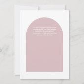 フォトモダン婚約招待状 – 混色 招待状 (裏面)