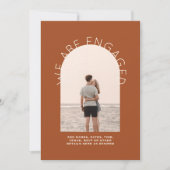 フォトモダン婚約招待状 – 混色 招待状 (正面)