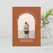 フォトモダン婚約招待状 – 混色 招待状 (スタンド正面)