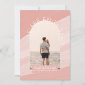 フォトモダン婚約招待状 – 混色 招待状 (正面)