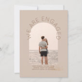 フォトモダン婚約招待状 – 混色 招待状 (正面)