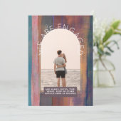 フォトモダン婚約招待状 – 混色 招待状 (スタンド正面)