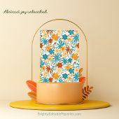 フォトモダン抽象芸術ワイルドフラワーブライトアート セーブザデート