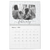 フォトモダン抽象芸術(白黒) カレンダー (2月 2026)