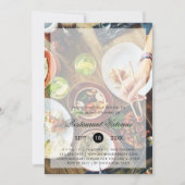 フォトモダン文字オーバーレイレストラングランドオープニング 招待状 (正面)