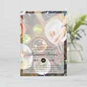 フォトモダン文字オーバーレイレストラングランドオープニング 招待状 (スタンド正面)